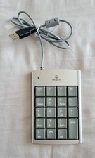 Targus 10-Key Numeric USB Keypad 2 USB Ports Gray PAUK10U Tested Works picture