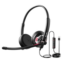 Wired Headset with Noise Canceling Mic & in-Line Control, Business Headset wi... picture