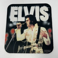 EPE Elvis Presley 8x8 inch Multicolor Pictorial Non Slip Vintage 2001 Mouse Pad picture