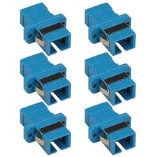 6 Pcs SC UPC to SC UPC Coupler Simplex Single Mode Fiber Optic Optical Connector picture