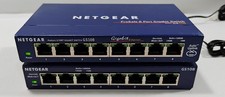 Lot Of 2 NETGEAR GS108 ProSafe 8-Port Gigabit Switches (v3 & v4) w/Power Cords picture