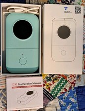 Smart Mini Label Maker Phomemo D30 Green Aqua Inkless Portable Smart App picture