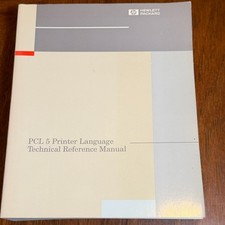 HP PCL 5 Printer Language Technical Reference Manual 5961-0509 1992 1st Ed picture