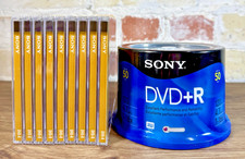 Sony DVD-R Blank Discs Lot 50 Spindle + 9 Slim Case 4.7GB 16x AccuCORE Sealed picture