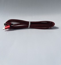 TECKNET USB-C to USB-C Braided Cable 60W Power Delivery Red Black Durable picture