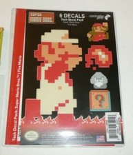 Super Mario Decals for Tech Phone Laptop Fire Mario Nintendo Question Block Coin picture