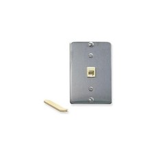 ICC Phone Faceplate - RJ-11 Phone - Stainless Steel (ic630da6ss) picture