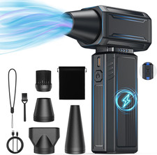 Compressed Air Duster,200000Rpm Electric Duster,Stepless Speed Mini Air Blower,R picture