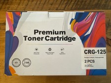 E-Z Ink Compatible Toner 2 Cartridge Replacement For Canon 125 CRG-125 Ex 11/26 picture