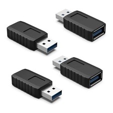ELUTENG USB Coupler Male to Female 4Packs 4Pack USB, 3 Pack USB3 FM Adapter picture
