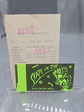 SKATE OR DIE 1988 EA Computer Game Electronic Arts Sticker  picture