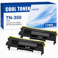 2PK TN350 BLACK Toner Compatible With TN-350 HL-2040 DCP-7025 MFC-7420 picture