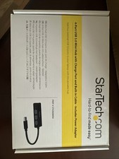 StarTech.com 4 Port USB 3.0 USB A Hub, AC Adapter Powered, New In Open Box picture