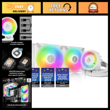 Liquid Cooling System 280mm A-RGB - PC Water Cooler, 200-1700 RPM Fans, Silent O picture