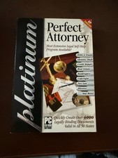Perfect Attorney Platinum 4-CDs Windows 98SE, ME, 2000, XP Netzero Cosmi 2004 picture