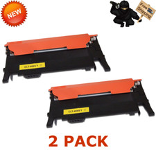 2PK CLT-Y406S Yellow Toner For Samsung Xpress C410W C460FW CLP-365W CLX-3305FW picture