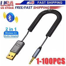 Wireless USB Bluetooth 5.0 Audio Transmitter Receiver Adapter For PC TV Car LOT picture