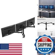 VIVO STAND-V103 Triple Monitor Mount 23-32 inch Clamp-on VESA Holds 3 Black picture