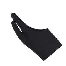 1 Pc Two-Finger Glove Black Artist Glove for Graphics Drawing Pen Display picture
