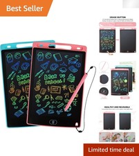 Portable Back-lit Doodle Boards for Kids - 2-Pack Drawing Tablets (8.5 Inch) picture