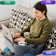 Lap Pillow for Gaming & Reading 27in Oversized Lap Desk with Cup Holder picture