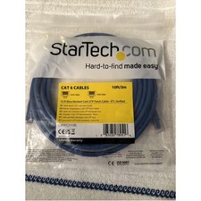 Startech C6ASPAT20BL 20FT BLUE CAT6A ETHERNET CABLE SNAGLESS RJ45 UTP PATCH CABL picture