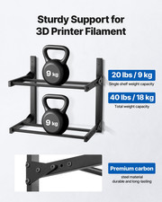 Wall Mount Printer Filament Storage Rack 2-Tier Filament Spool Holder Rack picture
