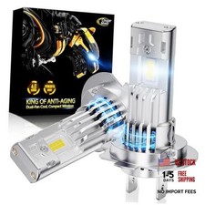 Fog Lights 1:1 Size Bulb No Adapter Required with Cooling Fan 6500K H7 picture