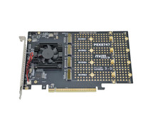PLX8747 PCIe 3.0 x16 to 4-Port M.2 NVMe SSD Switch Adapter Card picture