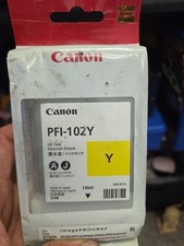 Canon PFI-102Y Yellow Ink Tank 130mL Cartridge 0898B001 NEW SEALED picture