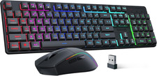 S107KS Wireless Gaming Keyboard and Mouse, RGB Backlit, 3 Mode (Wired/2.4G/Bt), picture