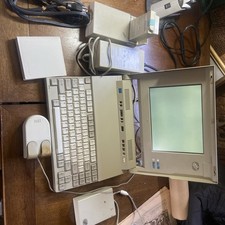 Vintage IBM Portable Compact Computer Powers On Several Accessories, Battery picture
