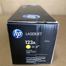 Genuine HP Q3972A (123A) Yellow Toner Cartridge - NEW SEALED picture