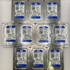 Lot of 10 Western Digital Blue 250GB 3.5