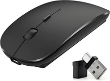 Rechargeable Bluetooth Mouse for Laptop,Wireless Mouse for MacBook air/mac/MacBo picture