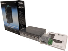 NEW TRENDNET TI-E80 8-PORT INDUSTRIAL FAST ETHERNET DIN-RAIL SWITCH TIE80 picture