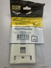 Lot of (19) Hubbell 1 Station Plate 1 Gang, 3 Port White IFP13W  New Sealed picture