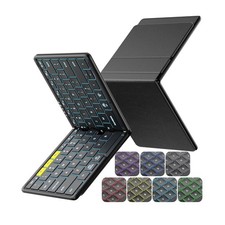 Samsers Full-Size Foldable Bluetooth Keyboard, KF08X Backlit, Black-Backlit  picture