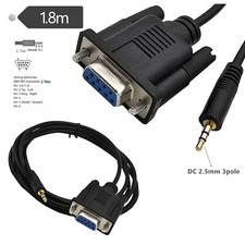 RS232 DB9 9 Pin Female To 2.5mm Male TRS Stereo Serial Data Converter Cable 6Ft picture