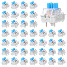 Qianyu 50 Pcs Keyboard Switches, Mechanical Keyboard Clicker Replacement 3-Pin B picture
