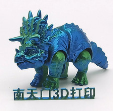 3D printed movable toy dinosaur - Triceratops small figurine picture