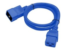 C19 to C20 -Power Cable - IEC 60320 C20 to IEC 60320 C19- 6.5 ft  - Blue picture