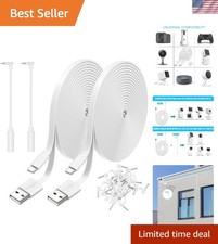 2 Pack 10FT USB A to C Power Extension Cable for Wyze Cam & Security Devices picture