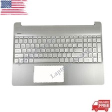 For HP 15-DY 15-EF0023DX 15-EF Palmrest w/ Keyboard M17184-001 L63578-001 Silver picture