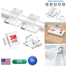TidyHelper 100 PCS Adhesive Cable Clips Clear, Small, Indoor/Outdoor picture