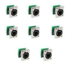 8 Neutrik NE8FDP Ethercon Ethernet Pass-Through Panel Mount Connectors picture