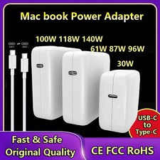 140W 61W 87W 96W USB-C Laptop Power Adapter Type-C PD Charger For Macbook  picture