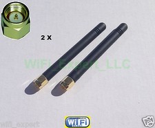 2 x HIGH GAIN 2dBi 900/1800 MHz SMA Male Plug Straight GSM GPRS Antenna 3