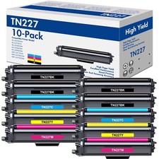 10x TN227 BK/C/M/Y Color Toner Set for Brother TN223 HL-L3210CW HL-L3230CDW picture