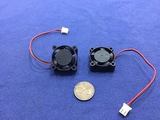 2 Pieces BXR 25mm x 25 x 10 Brushless Cooling Fan small micro Flow CFM 12V c11 picture